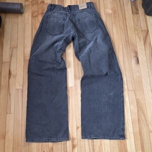 Motel Rocks 26W 34L Black Faded Jeans